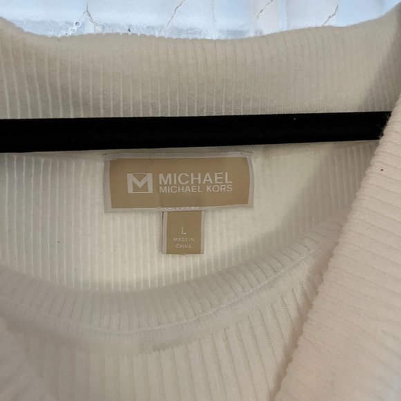 white michael kors sweater size large - Picture 2 of 3